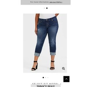 Torrid boyfriend crop capri
